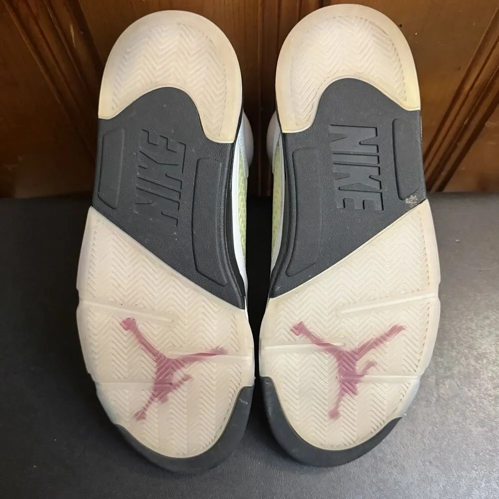 Air Jordan 5 Retro OG Fire Red Silver Tongue DA1911-102 Men’s Size 12 USED